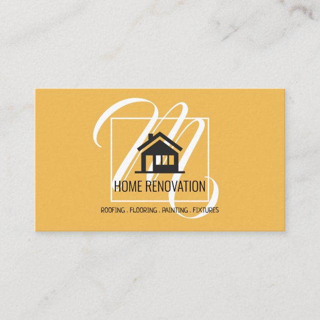 Carte De Visite Rénovation de maison Construction (Devant)