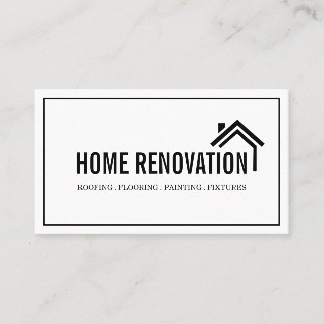 Carte De Visite Rénovation de maison Construction Rénovation (Devant)