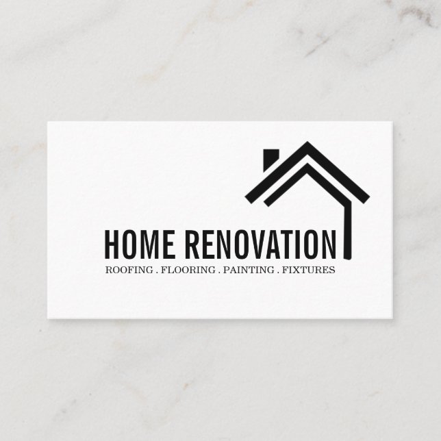 Carte De Visite Rénovation de maison rénovation construction (Devant)