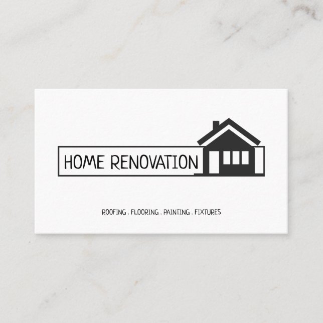 Carte De Visite Rénovation de maison Rénovation Construction (Devant)