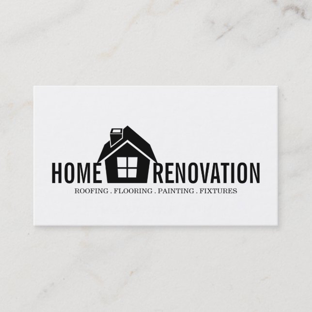 Carte De Visite Rénovation de maison Rénovation Construction (Devant)