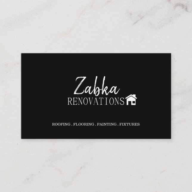 Carte De Visite Rénovation de maison rénovation construction (Devant)