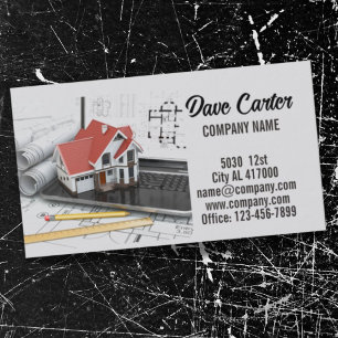 Carte De Visite Rénovation Handyman Architecte de construction