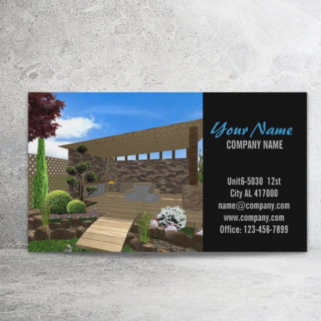 Carte De Visite Rénovation Menuiserie Construction aménagement pay (Renovation Carpentry Construction landscaping Business Card)