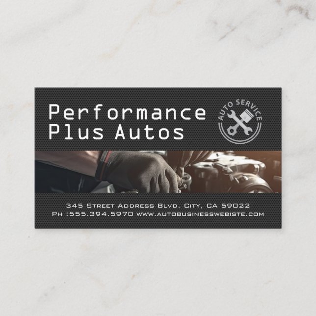 Carte De Visite Réparation automatique | Autos de performance | Mé (Devant)