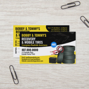 Carte De Visite Réparation automatique de la récupération d'urgenc