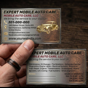 Carte De Visite Réparation automobile et spécialiste de la climati