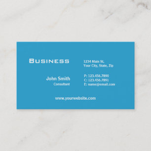 Carte De Visite Réparation bleue élégante simple professionnelle