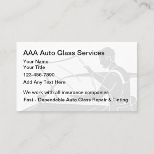 Carte De Visite Réparation de vitres automobiles