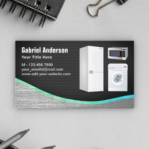 Carte De Visite Réparation des appareils ménagers en acier à maill