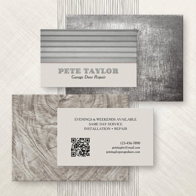 Carte De Visite Réparation des portes de garage (Créateur téléchargé)