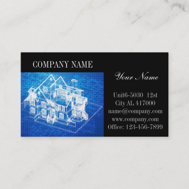 Carte De Visite Réparation des toits rénovation des maisons (Devant)