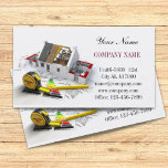 Carte De Visite Réparation des toits rénovation des maisons<br><div class="desc">Réparation des toits cartes de visite de rénovation des maisons et des dépliants promotionnels.</div>