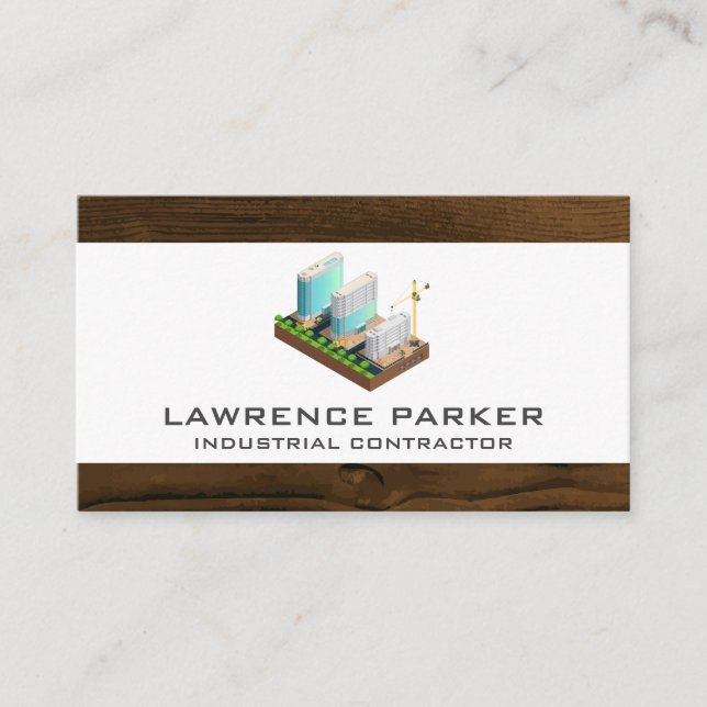 Carte De Visite Réparation des travaux | Haut | Industriel (Devant)