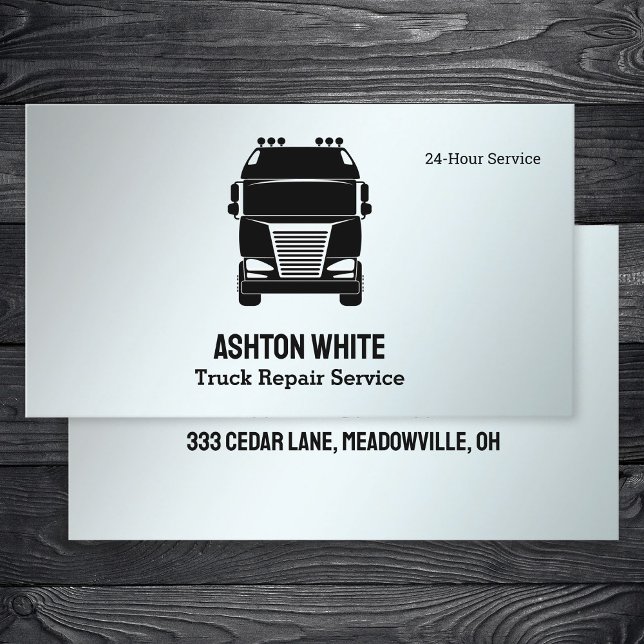 Carte De Visite Réparation du camion (Truck Repair Business Cards)