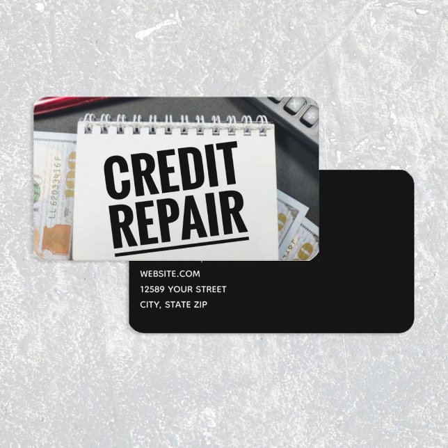 Carte De Visite Réparation du crédit (Credit Repair Card)