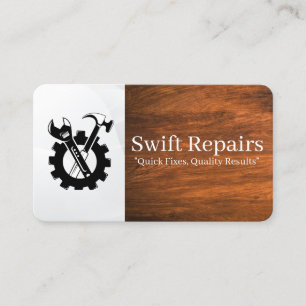 Carte De Visite Réparation Rénovation Quincaillerie Outils de Répa