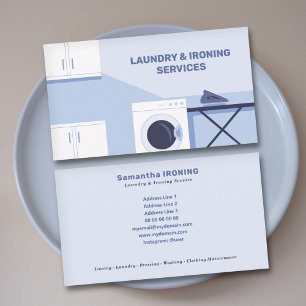 Carte De Visite Repassage & Blanchisserie