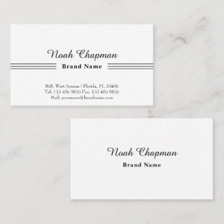 Carte De Visite Représentant commercial Élégant de base