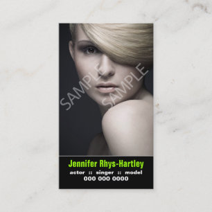 Carte De Visite Reprise verticale et capture d'écran des artistes