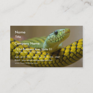 Carte De Visite Reptile de serpent