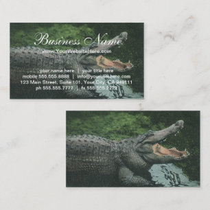 Carte De Visite Reptiles Crocodiliens, Vie Animale Marine Vintage