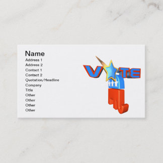 Carte De Visite Républicain de vote