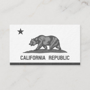 Carte De Visite République de la Californie (noir)