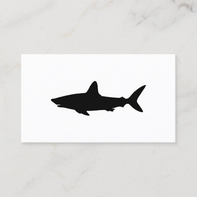 Carte De Visite Requin qui Nage (Devant)