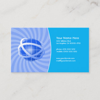 Carte De Visite Réseau bleu