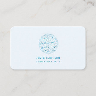 Carte De Visite Réseau global de médias de communication sociale
