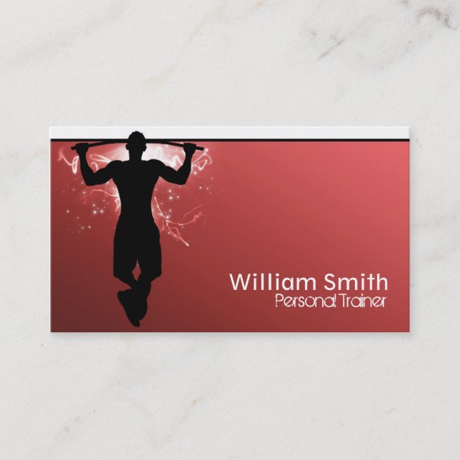 Carte De Visite Réseau Personnel Trainer (Devant)