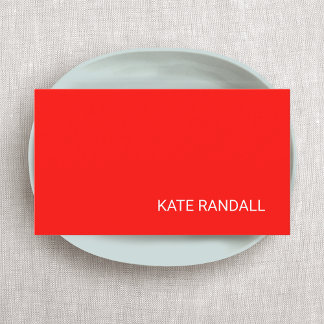 Carte De Visite Réseau professionnel moderne brillant rouge