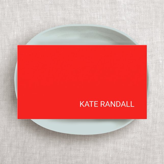 Carte De Visite Réseau professionnel moderne brillant rouge (Créateur téléchargé)