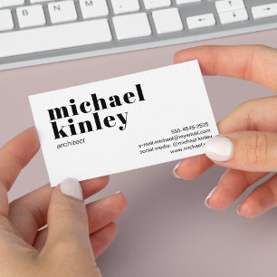 Carte De Visite Réseau professionnel moderne minimaliste et élégan