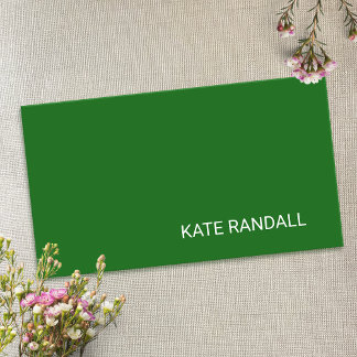 Carte De Visite Réseau professionnel vert simple