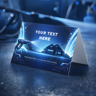 Carte De Visite Residential Pressure Washing Holographic Glow