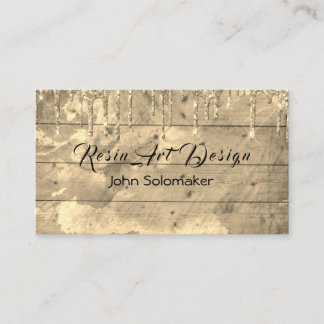 Carte de visite Resin Art brillant