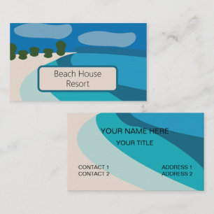 Carte De Visite Résort de Maison de Plage