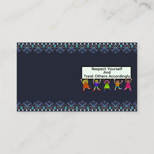 Carte de visite Respectez-vous (Dos)