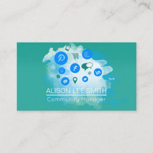 Carte De Visite Responsable communautaire SEO Expert en médias so