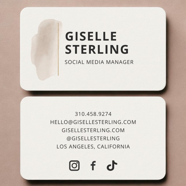 Carte De Visite Responsable des médias sociaux  (Créateur téléchargé)