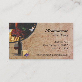 Carte De Visite Restaurant