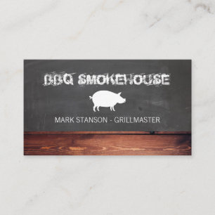 Carte De Visite Restaurant BBQ / Cochon