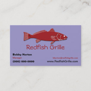 Carte De Visite Restaurant de Fruits de Mer / Grill   Fruits de Me