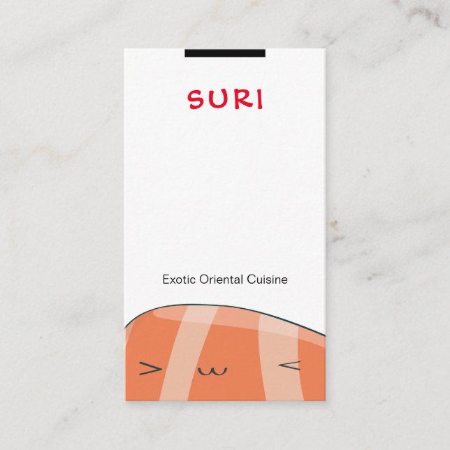 Carte De Visite Restaurant de sushi (Devant)