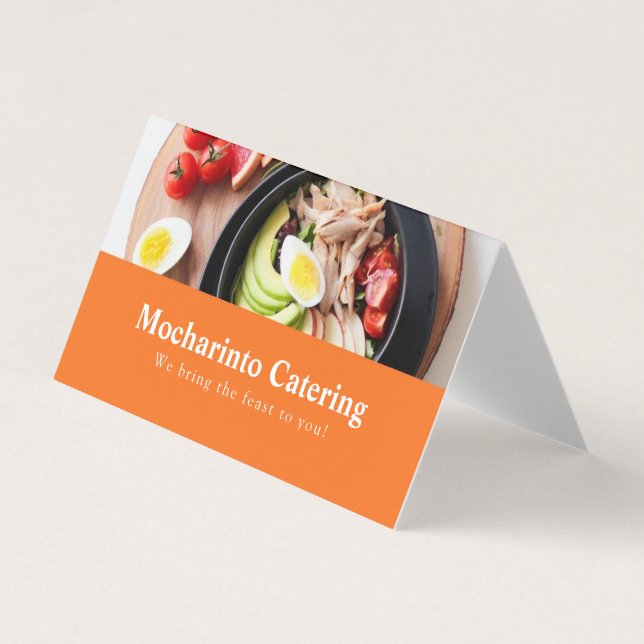 Carte De Visite Restaurant et traiteur élégant professionnel (Devant)