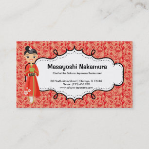 Carte De Visite Restaurant japonais
