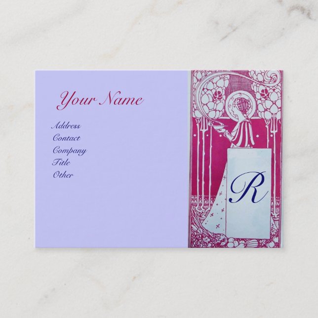 CARTE DE VISITE RESTAURANT MONOGRAMME (Devant)