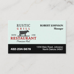 Carte De Visite Restaurant ou toute autre entreprise